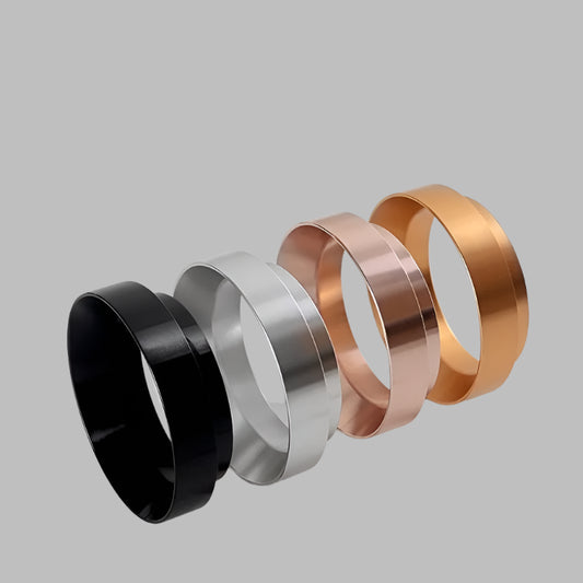 Dosing Ring for 51mm, 53mm, 58mm – Aluminum Anti-Flying Powder Coffee Tamper Barista Tool