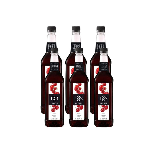 1883 Maison Routin Cherry Syrup case of 6 one litre bottles
