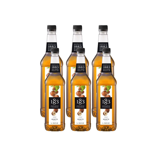 1883 Maison Routin Hazelnut Syrup six bottle case 6 x 1L