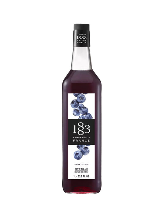 1883 Maison Routin Blueberry Syrup 1L bottle for matcha
