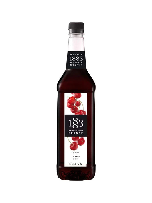 1883 Maison Routin Cherry Syrup 1L bottle for iced teas