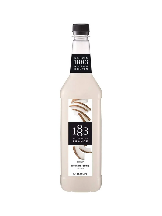 1883 Maison Routin Coconut Syrup 1L bottle for coffee