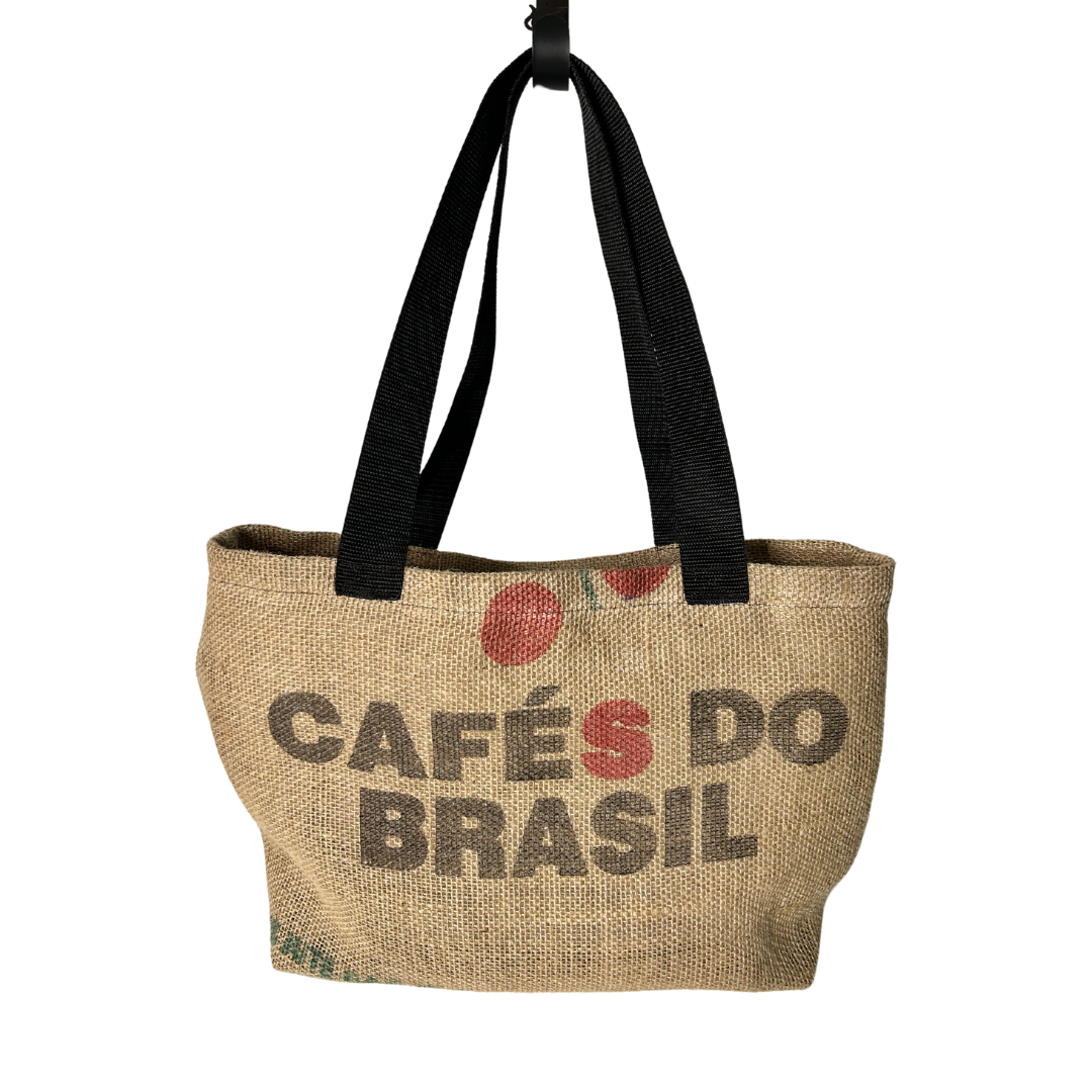 Handmade Upcycled Coffee Sack Tote – Eco-Friendly Market Bag