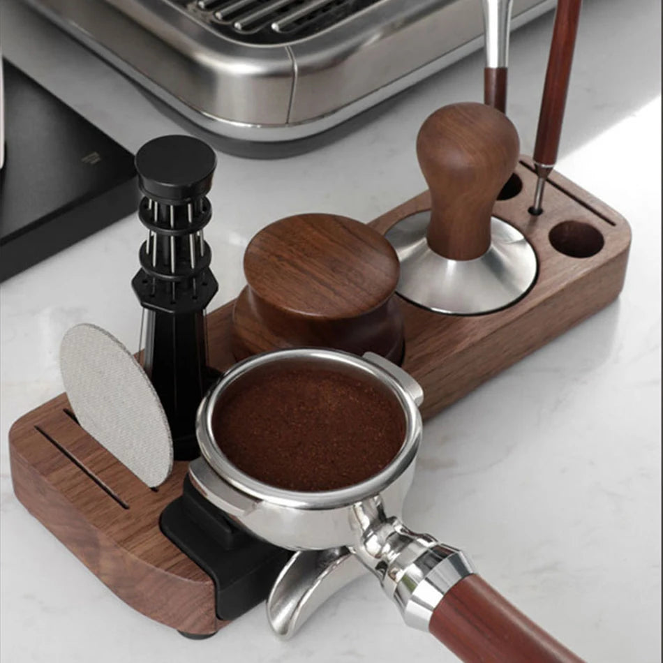 Espresso Coffee Tamper Mat Station Stand