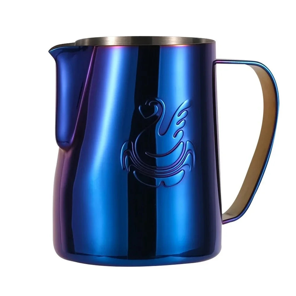 Milk Frothing Cup 400ml/600ml – Portable Swan Stainless Steel Coffee Pitcher for Latte Art & Espresso