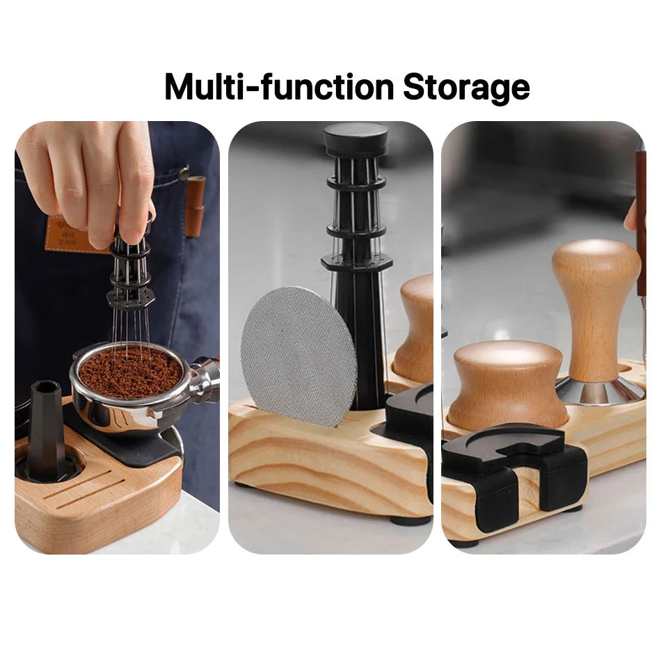 Espresso Coffee Tamper Mat Station Stand