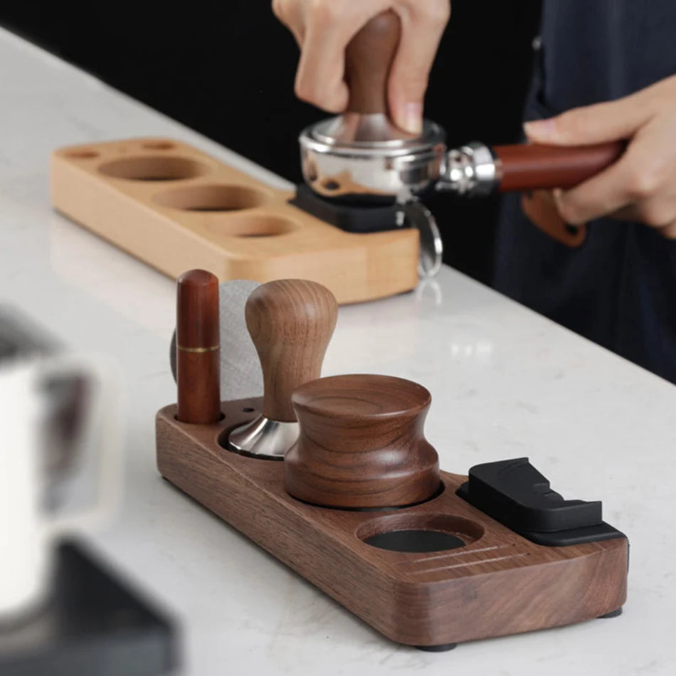 Espresso Coffee Tamper Mat Station Stand