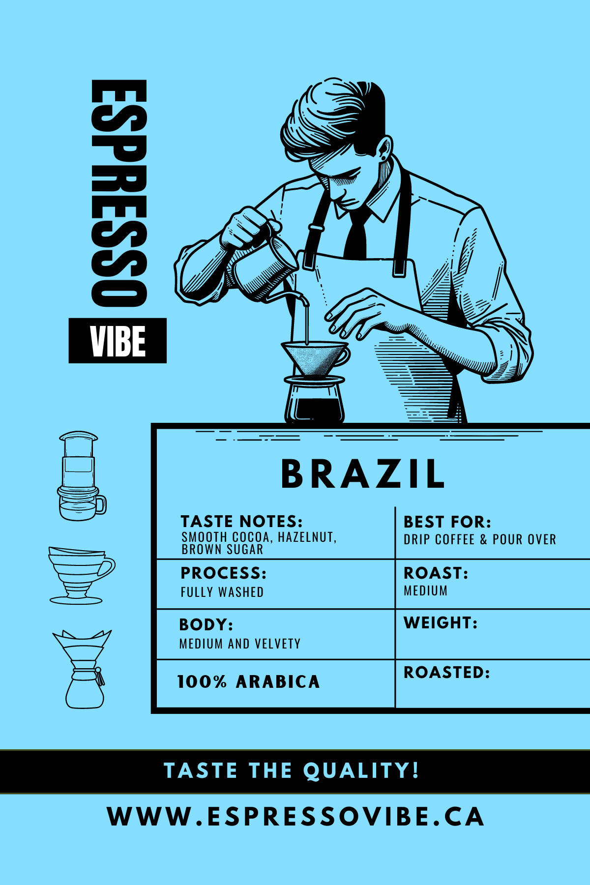 Brazilian Coffee Beans - Medium Roast | Direct Trade, Freshly Roasted