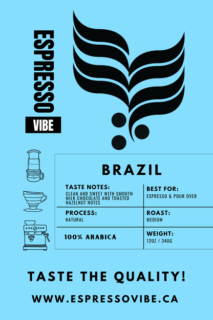 Brazil Coffee Beans - Medium Roast | 100% Arabica, Freshly Roasted