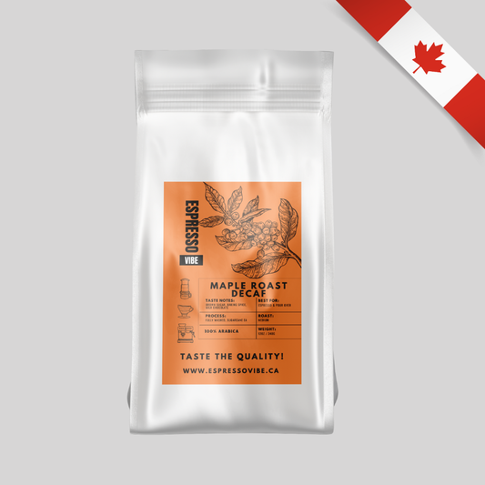 Maple Roast Decaf Coffee Beans – Medium Roast (100% Arabica, Freshly Roasted 12oz / 2lb