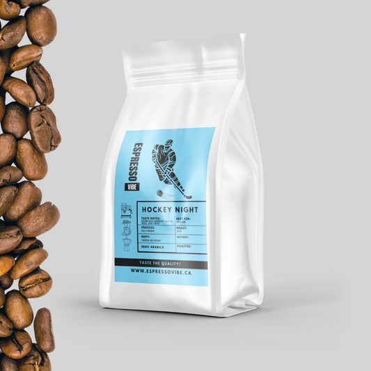 Hockey Night Espresso Coffee Beans - Light Roast | 100% Arabica, Freshly Roasted