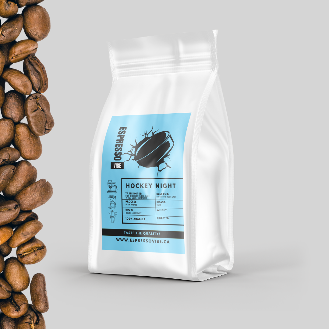 Hockey Night Espresso Coffee Beans - Dark Roast | 100% Arabica, Freshly Roasted