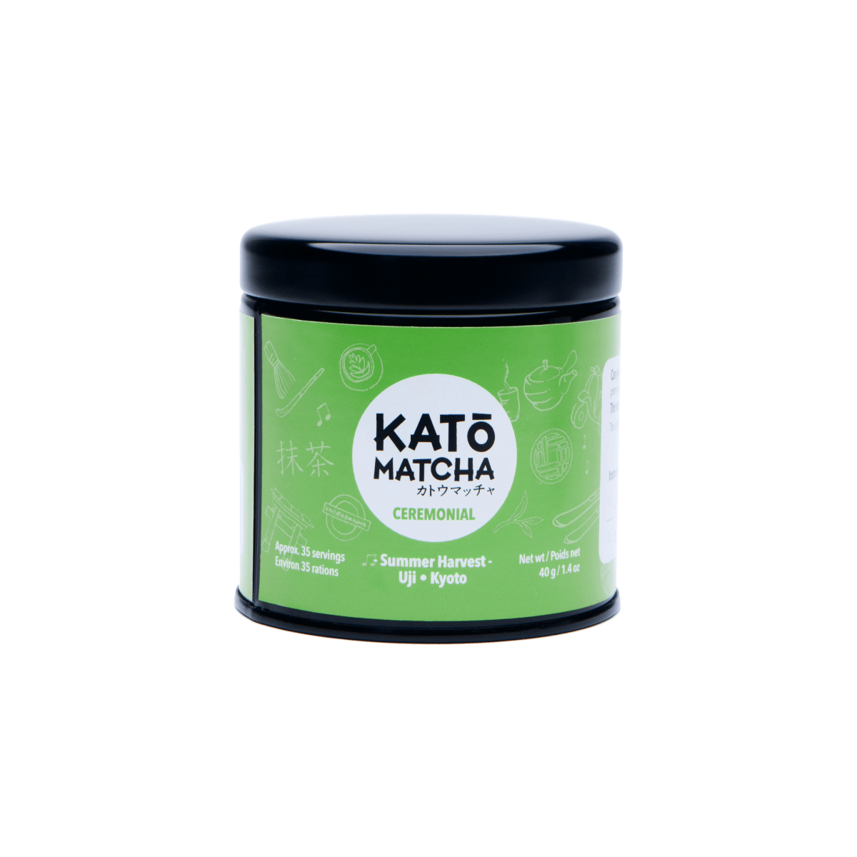 Kato Matcha Summer Harvest – Matcha
Bold Authentic Flavour: Ceremonial-grade summer harvest leaves produce a rich, full-bodied taste with a hint of sweetness. 