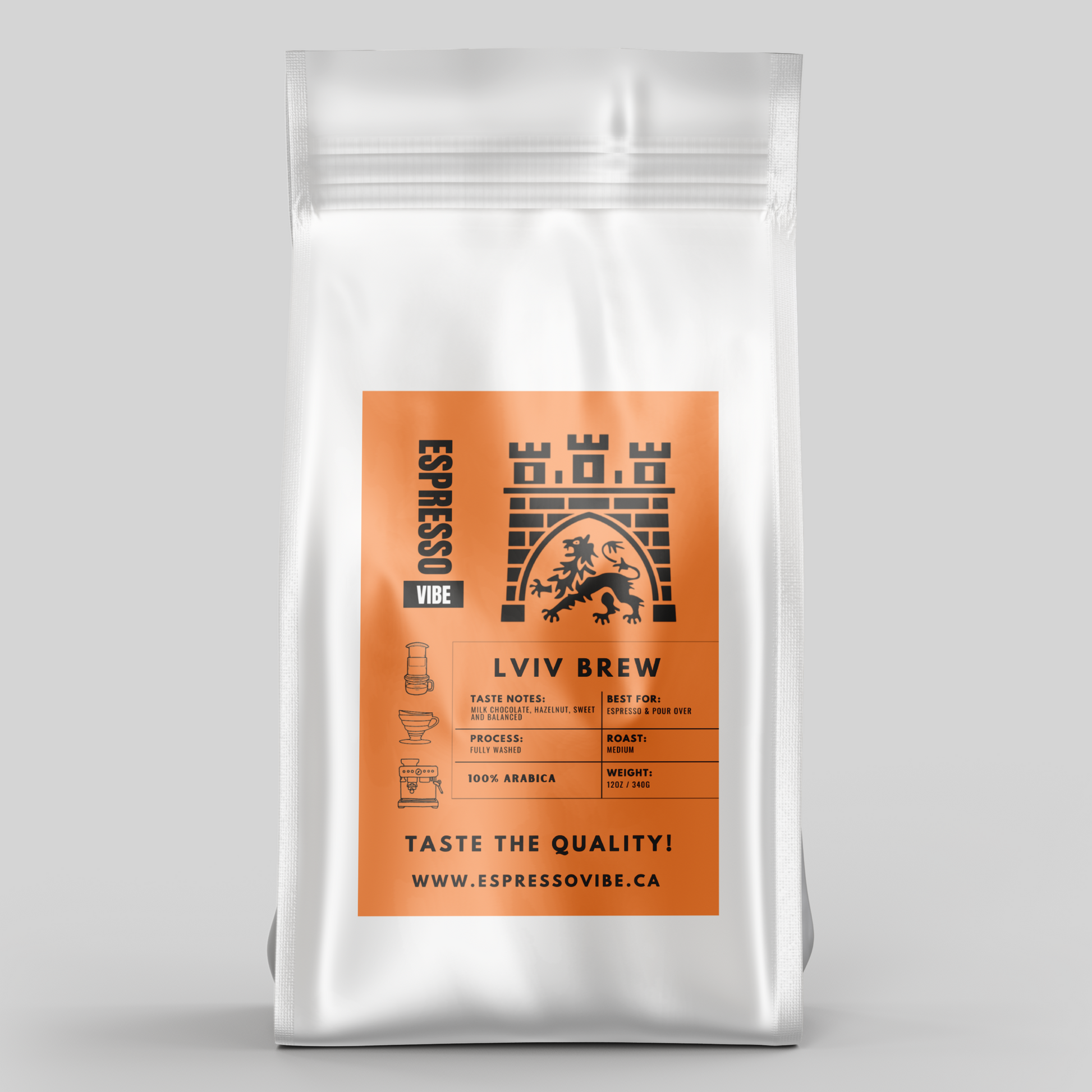 Lviv Brew Medium Roast Coffee Beans – Smooth Arabica – Fresh Roast Winnipeg – Espresso Vibe