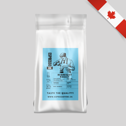 Midnight – Dark Roast Espresso Coffee Beans (Bold, Rich & Smooth) – 12oz / 2lb