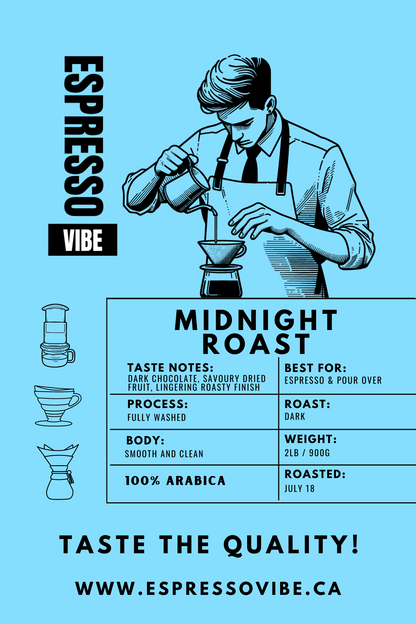 Midnight espresso Coffee Beans Dark Roast | 100% Arabica